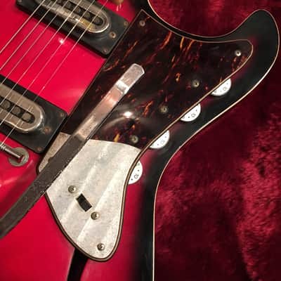 Intermark Sentinel 1960s Dark Red Sunburst MIJ Vintage image 3