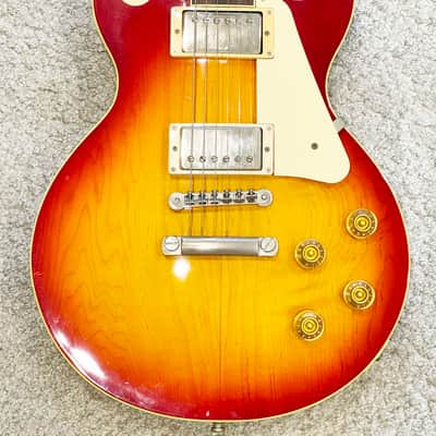 Epiphone Les Paul Standard Made in Japan Open Book Headstock (Japanese Domestic) 1998 - Cherry Burst image 4