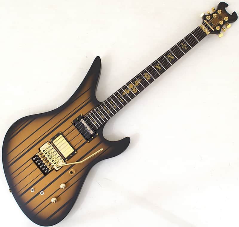 Schecter Synyster Custom-S Guitar Satin Gold Burst B-Stock 0626 image 1