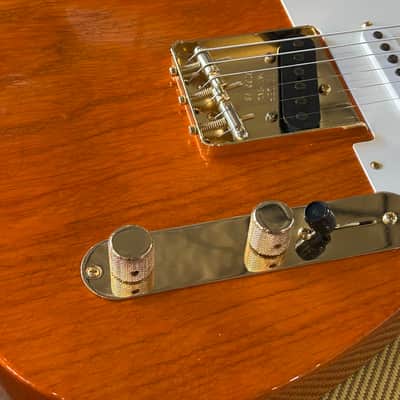 Fender B5 Custom Shop Ltd. Hotshot Telecaster w/ Gold Hardware 2025 - Deluxe Closet Classic Aged Sunset Orange Transparent / 7lbs. 10.9oz. #R122778 image 10