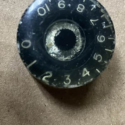 Gibson- tall barrel knobs, set of 3, black, 50's image 7