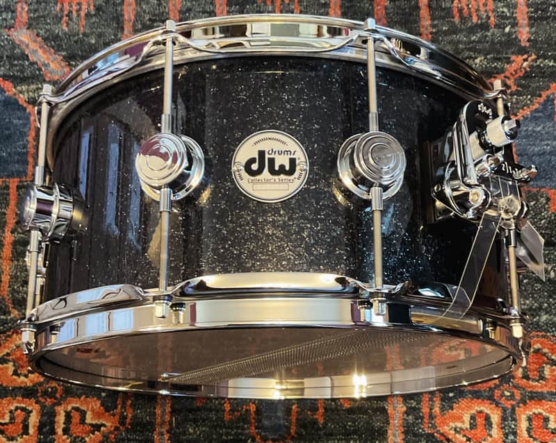 DW Collector’s Series SSC Maple Gun Metal Sparkle 6.5x14 Snare Drum image 1