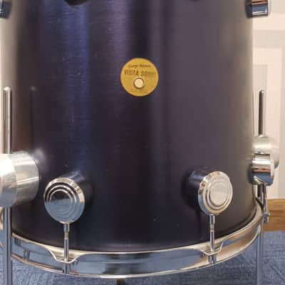 George Hayman Vibrasonic 14″ x 14″ Floor Tom Drum in Midnight Blue – Rare image 2