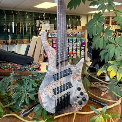 Ibanez EHB1505MS-BIF Bass Workshop 2022 - Black Ice Flat image 1