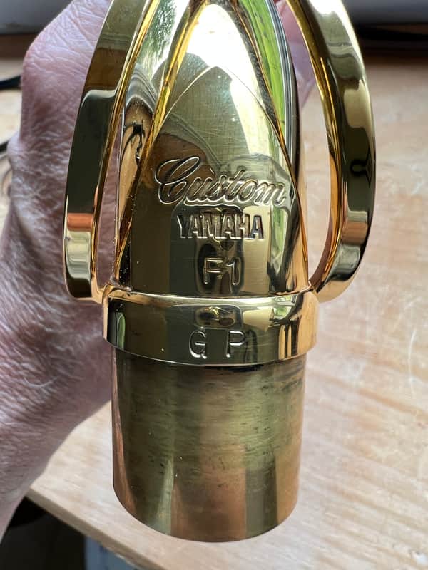 Yamaha Custom F1 Tenor Sax Neck - Gold Plated image 1