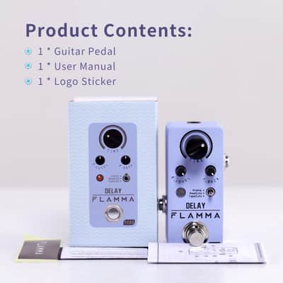 FLAMMA FC03 Delay Pedal Electric Guitar 3 Delay Effects Modes Analog Real Echo Tape Echo True Bypass image 5