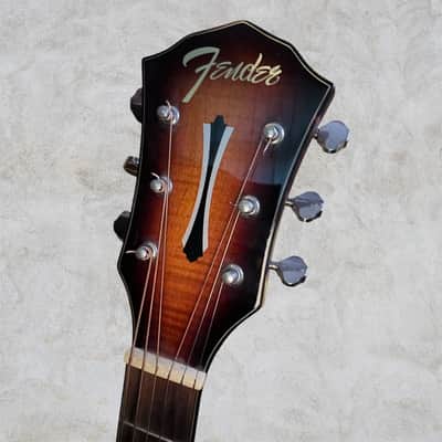Fender FA-325CE Dreadnought Exotic Dao 2022 - 3-Tone Sunburst image 3