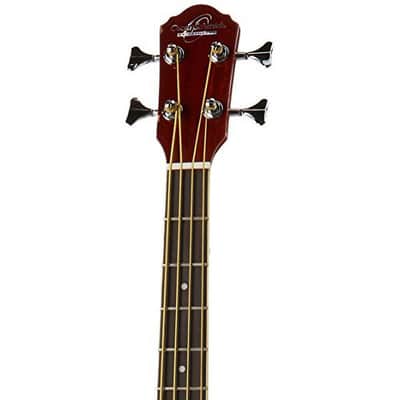 Oscar Schmidt OB100N Venetian Cutaway Spruce Top 4-String Acoustic-Electric Bass Guitar w/Gig Bag image 6