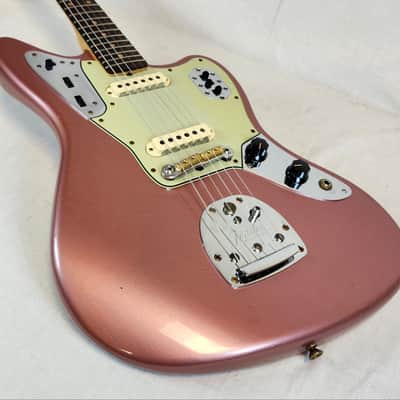 Mint Fender Custom Shop 1964 Jaguar Journeyman Relic, AAA Rosewood FB, Faded Aged Burgundy Mist Metallic, w/HSC 2024 image 10