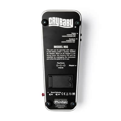 Dunlop 95Q Crybaby Q Wah Wah Guitar E ffects Pedal, Black - Wah Wah Pedal image 5