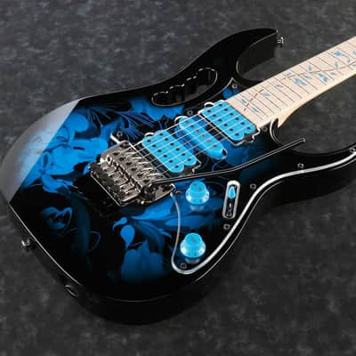 Ibanez JEM77P-BFP Steve Vai Signature JEM E-Guitar 6 String - Blue Floral Pattern + Gig Bag image 4