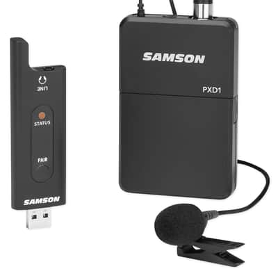 SAMSON Stage XPD2 USB Digital Wireless Beltpack Microphone System w/LM8 Lavalier image 1