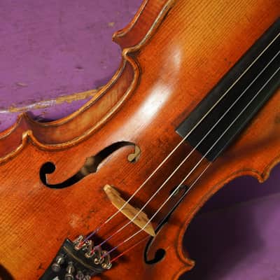 1900s Stainer-Labeled Nice Quality 4/4 German Violin (VIDEO! Fresh Work, Ready) image 5