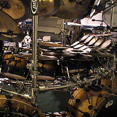 Terry Bozzio's DW 1990s - 20 Piece Tamo Ash – Jeff Beck, Mick Jagger, Stevie Ray Vaughan Drum Set. Signed! image 6