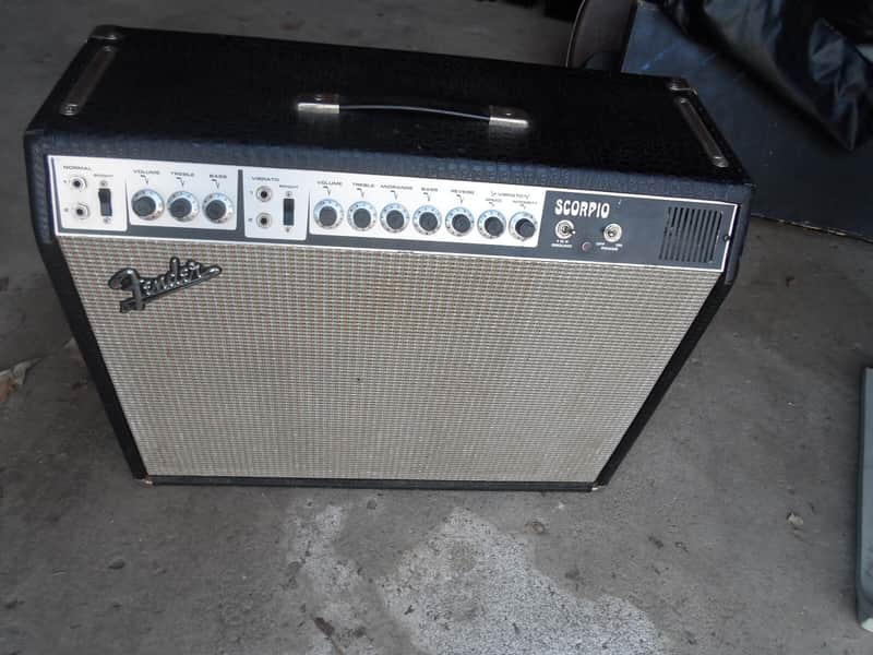 Vintage 1969 Fender Scorpio Alligator Tolex Amplifier | Reverb