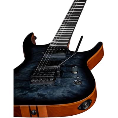 Dean Guitars Exile Select Floyd Neck-Thru Archtop SBB - Trans Black Burst image 6