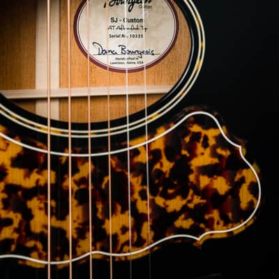 Bourgeois SJ Oval Hole Mahogany and Aged Tone Adirondack Spruce Black Top Custom NEW image 6