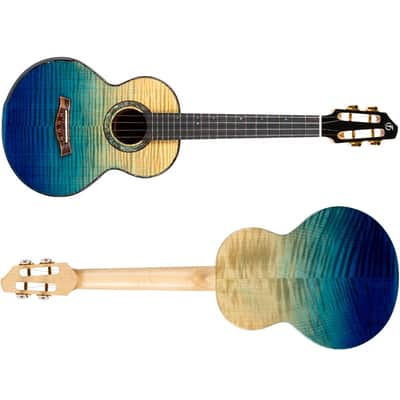 Flight A10 FM Faded Blue 10th Anniversary Tenor Ukulele image 5