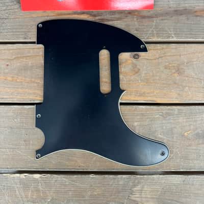 Real Life Relics Black Telecaster® Pickguard 3 Ply 5 Hole With Pickup Holes.   [PGAH5]