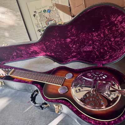 Gold Tone PBS-8 Paul Beard Signature Series 8-String Squareneck Resonator Guitar - tobacco Sunburst high gloss image 8