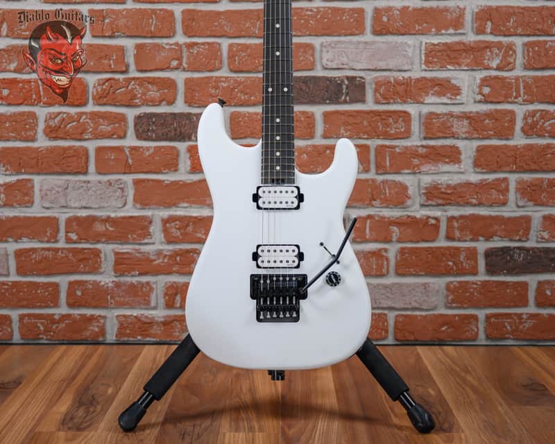 Charvel Jim Root Signature Pro-Mod San Dimas Style 1 HH FR E Satin White 2022 w/ Softshell Case image 1