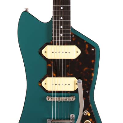 Fab Guitars Cadillac P-90’s Sherwood Green Used image 4