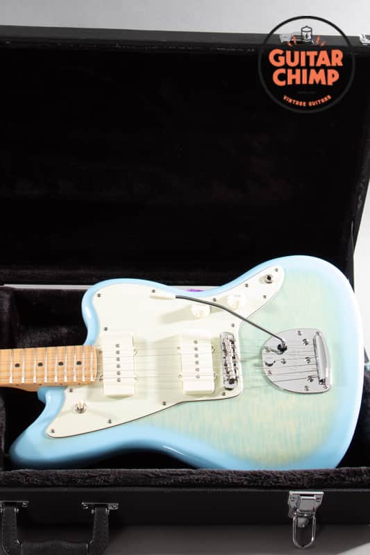 2024 Fender MIJ Hybrid II Jazzmaster FMT Flame Celeste Blue w/ HSC Japan image 1