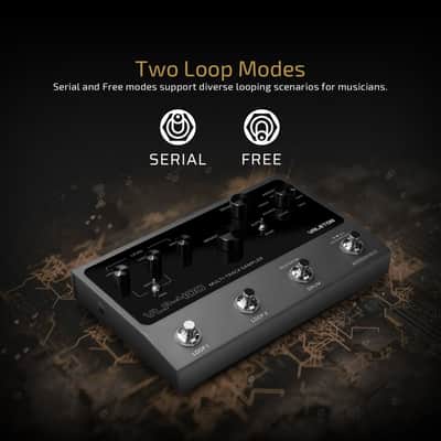 VALETON Guitar Loop Station Looper Pedal with 100-Stereo Drum Machine, 7 Customizable Effects, Assignable Knobs & Footswitches, USB Connectivity for Windows/Mac VLP-400(USA Storage) image 3