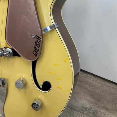 Gretsch 6189 Streamliner 1955 - 1957 - Bamboo Yellow with Copper Mist Back image 5
