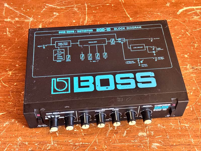 BOSS ROD-10 ROD 10 Overdrive/Distortion Rare black panel Vintage