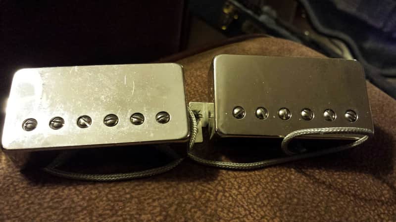 Tokai MKII PAF Humbucker alnico Pickups MIJ Love Rock 335 Japan Neck 7.6 Bridge 8.4 Ohms Cloth Wire image 1