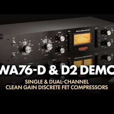 Warm Audio WA76-D2 Dual-Channel Clean Gain Discrete FET Compressor image 4