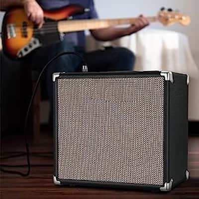 Bass Guitar Amp 30W Electric Guitar Bass Combo Amplifier with Onboard Clean and Distortion Overdrive Dual Tone Switching Practice image 3