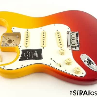 LEFTY Fender Player Plus Series, Stratocaster Strat LOADED BODY Tequila Sunrise image 1