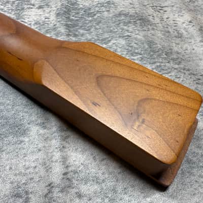 BMC Guitar Neck Tele® Telecaster® 22 Fret Roasted Maple With Maple Fingerboard Nitro Lacquer Rounded Fret Ends 9.5 Radius Stainless Steel Frets.   (TN101) image 5