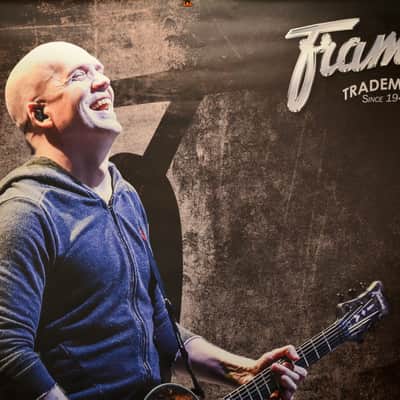 Huge 6.5x7.5 Ft. Framus Stormbender NAMM Booth Poster of 'Metal Maniac' - "Devin Townsend " image 3