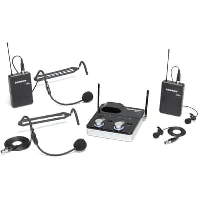 Samson Concert 288m Dual-Channel Wireless Lavalier/Headset System, Band D image 1