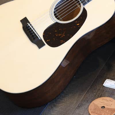Unplayed! 2023 Martin Custom Shop D-18 Authentic Dreadnought Acoustic Guitar Natural + OHSC image 6