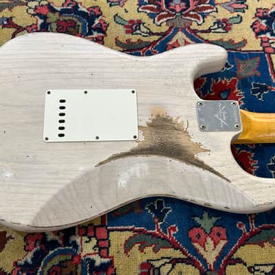 Fender Custom Shop '59 Heavy Relic Stratocaster 2022 Aged White Blonde image 12