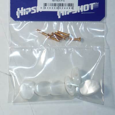Hipshot® D07 White Pearl Buttons (6) With Gold Mount Screws~Hipshot Packaged~USA~New image 4