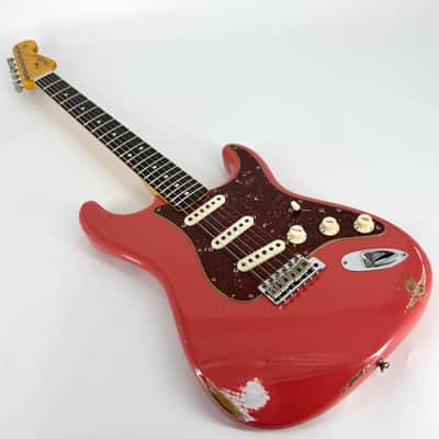 2017 Fender Custom Shop '63 Stratocaster Relic - Faded Fiesta Red image 13
