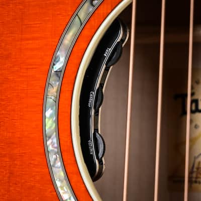 Taylor Doyle Dykes Signature Model w/ Sitka Spruce Top & Big Leaf Maple Back and Sides Acoustic/ Electric- Translucent Orange 2026 (1203066085) image 8