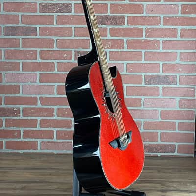 H. Jimenez Colección de Galaxia Acoustic-electric Bajo Quinto - Antares Red Sparkle image 11