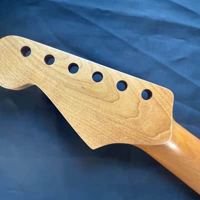 BMC Guitar Neck Strat® Stratocaster® 22 Fret Roasted Maple With Maple Fingerboard Nitro Lacquer Rounded Fret Ends 2026 - 9.5 Radius   [SN101] image 7