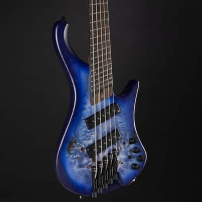Ibanez Bass Workshop EHB1505MS-PLF Pacific Blue Burst Flat - 5-String Electric Bass Bild 5