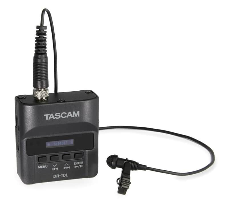 Tascam DR-10L Portable Stereo Lavalier Mic Recorder image 1