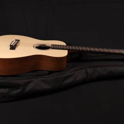 Martin Little Martin LX1 Acoustic Guitar with Gig Bag, Sitka Spruce and Mahogany HPL Construction, Modified 0-14 Fret, Modified Low Oval Neck Shape 417 image 9