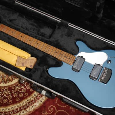 MusicMan Valentine HH Trem MN Toluca Lake Blue/Parchment image 15