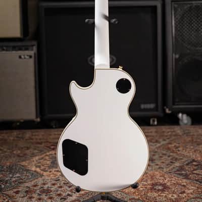 Epiphone Les Paul Custom Electric Guitar - Alpine White with Gig Bag image 7