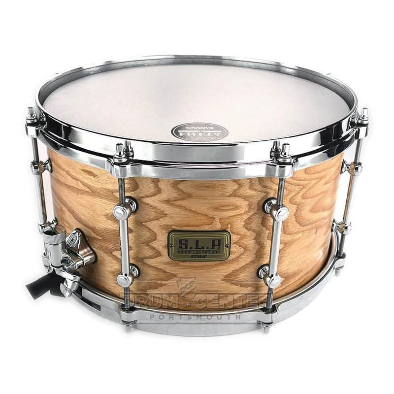 Tama SLP G-Maple Snare Drum 13x7 Satin Tamo Ash image 1